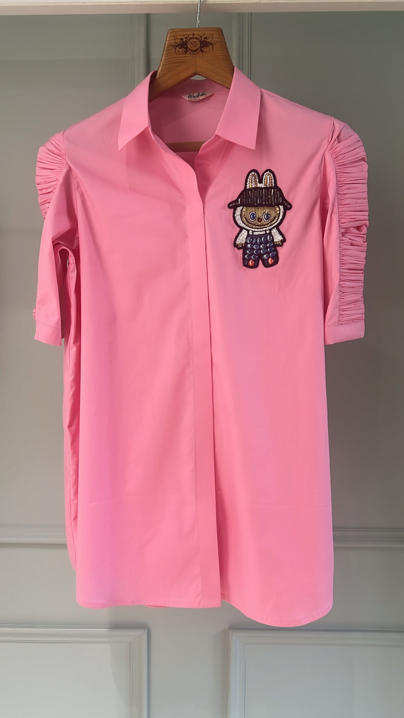 Labubu lovin' pink shirt