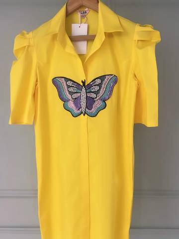 Butterfly Cotton Dress