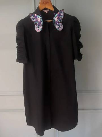 Butterfly Ruched Dress