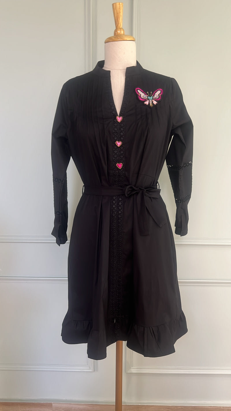 Flutter Noir dress