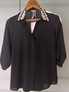 Georgette Shell Collar shirt