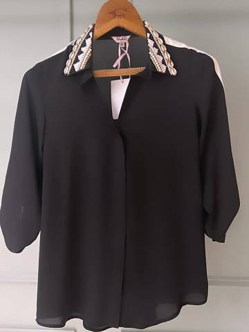Georgette Shell Collar shirt