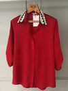 Georgette Shell Collar shirt