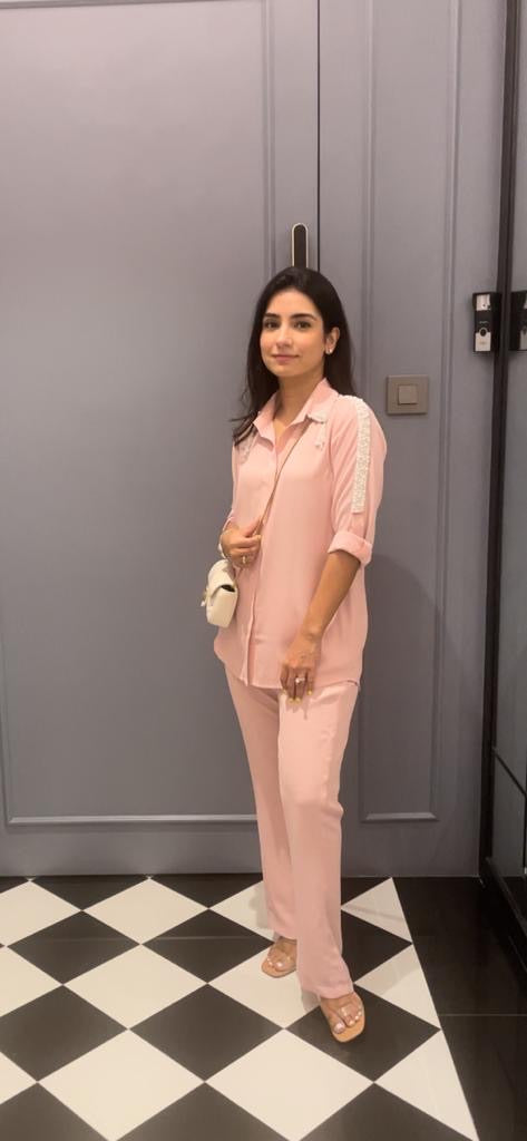 Pink paradise Pant Co-ord set