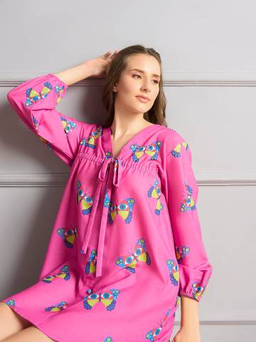Mystic Flutter Shirt Dress