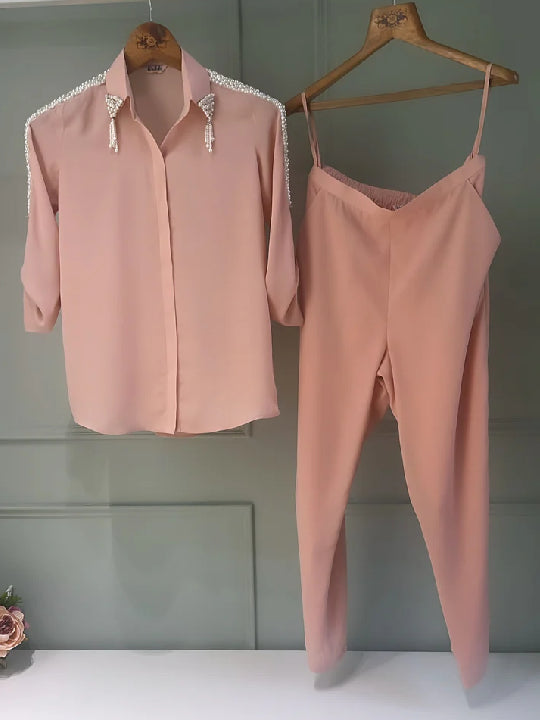 Pink paradise Pant Co-ord set
