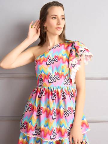 Prism Cascade Dress
